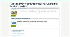 Desktop Screenshot of bilety-autokarowe.net.pl
